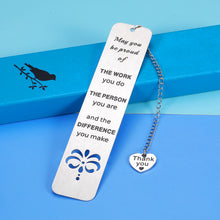 Load image into Gallery viewer, Coworker Gifts for Women Men Thank You Gift for Employee Colleague Boss Retirement Appreciation Going Away Goodbye Farewell Gifts for Coworker Teacher Coach Nurse Inspirational Bookmark for Women