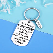 Load image into Gallery viewer, Aeolussoms Amazing Coworker Gift Keychain Employee Appreciation Thank You Gifts for Women Men Leaving Going Away Gift for Colleague Leader Mentor Christmas Retirement Birthday Office Gift for Her Him