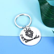 Load image into Gallery viewer, Wolf Inspiratinal Keychain Gifts For Women Men Wolf Lover Teen Girls Boys Daughter Son Birthday Graduation Gift For Family Best Friend Spirit Animal Wolf Enthusiasts Gift For Boyfriend Husband Him Her