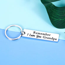 Load image into Gallery viewer, Grandpa Christmas Gifts From Grandchildren Best Father’s Day Keychain Gifts For Grandpa Birthday Gifts From Granddaughter Grandson Grandfather Engraved Keepsake Gifts For Him