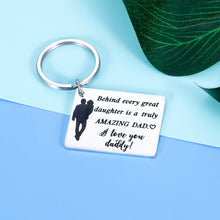Load image into Gallery viewer, Valentines Gif To Dad From Daughter I Love You Daddy Keychain Fathers Day Birthday Anniversary Gif For Papa Stepfather Of The Bride Gif From Bride To My Pappy On My Wedding Day Thank You Gif