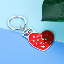 Load image into Gallery viewer, Nurse Keychain Gifts For Women Men Er Nurse Nursing Student Friend Manager Graduate Practitioner Coworker Nurses Day Week Appreciation Graduation Gift For Sister Daughter Christmas Birthday Him Her