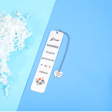 Load image into Gallery viewer, Boss Day Gift Bookmark for Women Men Boss Lady Leader Christmas Birthday Retirement Appreciation Thank You Gifts for Supervisor Mentor Leaving Going Away Gifts for Coworker PM Leadership Gifts