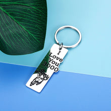 Load image into Gallery viewer, I Love You 3000 Keychain Gifts for Dad Mom Wife Husband Iron Man Marvel Avenger Fans Gifts for Son Daughter Boyfriend Girlfriend Birthday Christmas Superhero Role Model Gifts for Women Men Him Her