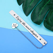 Load image into Gallery viewer, Happy Retirement Gifts Bookmark for Women Men Book Lover Thank You Gifts for Coworker Boss Leader Friends Retired Teacher Nurse Christmas Present Going Away Leaving Gift Enjoy The Next Chapter