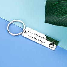 Load image into Gallery viewer, Funny Morse Code Friendship Keychain Jewelry Gif for Women Men Best Friend Teen Girls Boys Bff Graduation Birthday Christmas Gif Hidden Message for Wife Husband Girlfriend Boyfriend Son Daughter