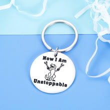 Load image into Gallery viewer, Funny Inspirational Gift For Women Men Adult Son Teens Boys Engraved Keychain For Birthday Christmas From Mom Dad Humor Encouragement Gift For Kids Dinosaur Lovers Brother Grandson Nephew Best Friends