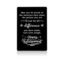 Load image into Gallery viewer, Happy Retirement Wallet Card Christmas Gifts for Women Men 2021 Farewell Gifts for Retired Coworker Colleague Boss Teacher Nurse Police Firefighter Leaving Going Away Goodbye Gift for Mentor Leader