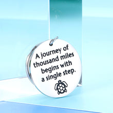Load image into Gallery viewer, Inspirational Keychain Gift for Women Men Physical Therapist Best Friends Teen Boys Girls To My Son Daughter Birthday Christmas New School Gift From Mom Dad for Kids Lao Tzu Quote Encouragement Gift