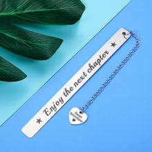 Load image into Gallery viewer, Happy Retirement Gifts Bookmark for Women Men Book Lover Thank You Gifts for Coworker Boss Leader Friends Retired Teacher Nurse Christmas Present Going Away Leaving Gift Enjoy The Next Chapter