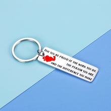 Load image into Gallery viewer, Coworker Leaving Keychain for Women Men Colleague Boss Friend Goodbye Farewell Gif for Mentor Volunteer Employee Worker Family Going Away Thank You Coworker Appreciation Christmas Gif