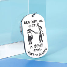 Load image into Gallery viewer, Funny Sister And Brother Keychain Birthday Gift for Sister From Brother Graduation Gift for Brother In Law Gifts From Sister In Law for Little Sister From Big Brother To Little Brother From Big Sister