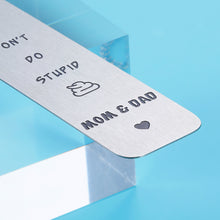 Load image into Gallery viewer, Christmas Ideas for Teens Boys Girls Funny Birthday Gifts Bookmark for Son Daughter from Dad Mom Stocking Stuffers Valentines Gift for Teenagers 16th 18th Birthday Gift for Him Her Your Mom Loves You