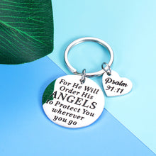 Load image into Gallery viewer, Religious Christmas Christian Gifts for Women Men Inspirational Bible Verse Faith Keychain Easter Prayer Baptism Thanksgiving Birthday Present for Him Her Spiritual Gifts for Friends Family Member