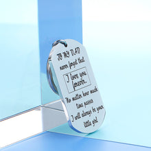 Load image into Gallery viewer, Dad Keychain Xmas Gift From Your Little Girl Daughter to Dad Father’s Day Birthday Inspirational Keychain Gift For Step Daddy Father of the Bride Wedding Valentine’s Day Gifts Keyring Him Men