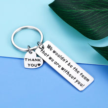 Load image into Gallery viewer, Team Leader Boss Appreciation Keychain Gifts For Supervisor Coworker Nurse Tutor Coach Employee Leaving Going Away Thank You Christmas Birthday Gifts Key Chain Social Worker Volunteer Jewelry