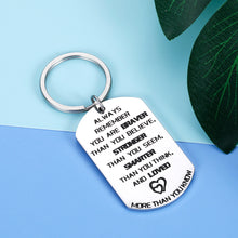 Load image into Gallery viewer, Inspirational Keychain For Daughter Son From Mom Dad You're Braver Than You Believe Graduation Christmas Valentine Sweet 16 18 21 Birthday Gifts For Teen Girls Women Men Family Best Friend Key Chain