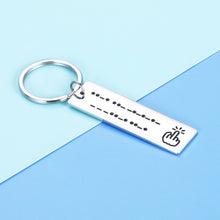 Load image into Gallery viewer, Funny Morse Code Friendship Keychain Jewelry Gif for Women Men Best Friend Teen Girls Boys Bff Graduation Birthday Christmas Gif Hidden Message for Wife Husband Girlfriend Boyfriend Son Daughter