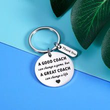 Load image into Gallery viewer, Aeolussoms Coach Thank You Gifts Keychain for Men Women Football Soccer Basketball Coach Appreciation Gifts Christmas Birthday Thanksgiving Retirement Leaving Gifts for Him Her Coaches Child’s Coach