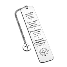 Load image into Gallery viewer, Christian Bookmarks Gifts for Women Men Religious Baptism Gift for Teen Boys Girls Kids Cross Bible Verse Book Markers Inspirational Christmas Easter Birthday Graduation Gift for Him Her Book Lover