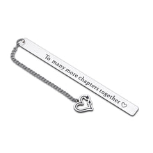 Load image into Gallery viewer, Anniversary Gifts Bookmark for Boyfriend Girlfriend Christmas Stocking Stuffers Birthday Valentine Sweetest Day Wedding Engagement Gift for Husband Wife Groom Bride Fiance Fiancee Friends Book Lovers