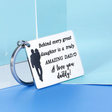 Load image into Gallery viewer, Valentines Gif To Dad From Daughter I Love You Daddy Keychain Fathers Day Birthday Anniversary Gif For Papa Stepfather Of The Bride Gif From Bride To My Pappy On My Wedding Day Thank You Gif
