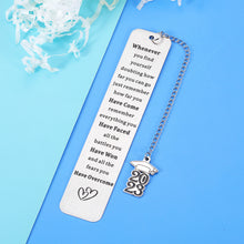 Load image into Gallery viewer, Bookmark with Chain 2023 Inspirational Graduation Gift for Him Her 5th 8th Grade Preschool Middle High School College Christmas Birthday Back to School Gifts for Women Men Kid Book Lover Friend