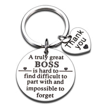 Load image into Gallery viewer, Boss Appreciation Gift Keychain for Women Men Boss Day Christmas Birthday Gift for Boss Lady Leader Retirement Thank You Leaving Going Away Gifts for Supervisor Mentor Coworker PM Leadership gifts