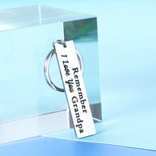 Load image into Gallery viewer, Grandpa Christmas Gifts From Grandchildren Best Father’s Day Keychain Gifts For Grandpa Birthday Gifts From Granddaughter Grandson Grandfather Engraved Keepsake Gifts For Him