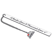 Load image into Gallery viewer, Book Lover Gift for Readers Inspirational Bookmark for Women Men Graduation Birthday Christmas Valentine Gift for Him Her Friends Son Daughter Nerds Boys Girls Teacher Coworker Boss Bookworm Club Gift