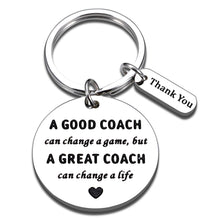 Load image into Gallery viewer, Aeolussoms Coach Thank You Gifts Keychain for Men Women Football Soccer Basketball Coach Appreciation Gifts Christmas Birthday Thanksgiving Retirement Leaving Gifts for Him Her Coaches Child’s Coach