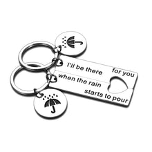 Load image into Gallery viewer, Best Friends Christmas Birthday Gift 2Pcs I'll Be There for You Keychain for Women Men Friends TV Show Merchandise Gift for Friends Fan BFF Husband Daughter Wedding Graduation Mom Dad Jewelry Gift