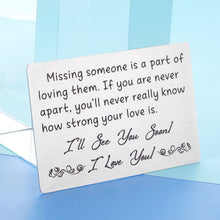 Load image into Gallery viewer, Christmas Birthday Cards for Husband Boyfriend Gifs From Girlfriend Valentine's Day Wallet Insert Card for Women Men Long Distance Relationship Gif for Him Best Friend Anniversary Gif for Wife