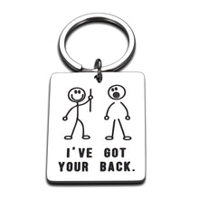 Load image into Gallery viewer, Funny Best Friend Keychain Gif for Women Men Boss Coworker BFF Daughter Son I Got Your Back Keyring Gif for Teens Brother Sister Birthday Christmas Gif for Him Her Couple Friendship Jewelry
