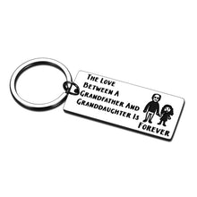 Load image into Gallery viewer, Best Grandpa Keychain Gift for Grandfather Men Him Father's Day Birthday Christmas Gifts for Grandad from Granddaughter Grandchild Grandkids Happy Fathers Day Birthday Gift for Grandpa Granddaughter