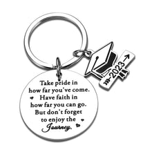 Load image into Gallery viewer, 2023 Inspirational Graduation Gifts Keychain for Him Her 5th 8th Grade Preschool Middle High School College Graduates Back to School Gift for Senior Kids Teen Boy Girl Pharmacist Nurses Best Friend