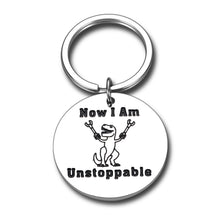 Load image into Gallery viewer, Funny Inspirational Gift For Women Men Adult Son Teens Boys Engraved Keychain For Birthday Christmas From Mom Dad Humor Encouragement Gift For Kids Dinosaur Lovers Brother Grandson Nephew Best Friends