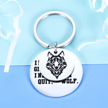 Load image into Gallery viewer, Wolf Inspiratinal Keychain Gifts For Women Men Wolf Lover Teen Girls Boys Daughter Son Birthday Graduation Gift For Family Best Friend Spirit Animal Wolf Enthusiasts Gift For Boyfriend Husband Him Her
