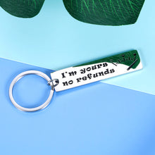 Load image into Gallery viewer, Funny Anniversary Keychain Gifts for Boyfriend Girlfriend Fiancé Fiancée Valentines Day Birthday Christmas Couple Lover Gift for Women Men to My Wife Husband On Wedding Day I Love You Jewelry Keyring