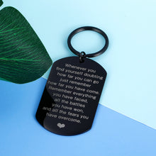 Load image into Gallery viewer, Motivational Keychain Gifts for Women Men Teens Kids Healing Recovery Gift for Cancer Survivor Patient Best Friend Family Christmas Birthday Sobriety Graduates Gift From Mom Dad to Daughter Son Grads