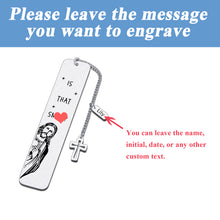 Load image into Gallery viewer, Personalized Funny Gift Bookmark for Women Men Book Lovers Christmas Gift Best Friend Sister Custom Christian Book Marker for Coworker Reader Birthday Gift for Adults Teen Boys Girl Funny Gift for Her
