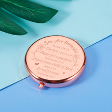 Load image into Gallery viewer, Christian Gifts for Women Religious Bible Verse Inspirational Gifts for Women Daughter Friends Compact Mirror Baptism Gifts for Teen Girls Kids Birthday Christmas Valentines Gifts for Girlfriend Wife
