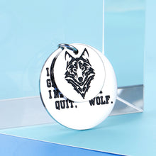 Load image into Gallery viewer, Wolf Inspiratinal Keychain Gifts For Women Men Wolf Lover Teen Girls Boys Daughter Son Birthday Graduation Gift For Family Best Friend Spirit Animal Wolf Enthusiasts Gift For Boyfriend Husband Him Her
