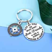 Load image into Gallery viewer, Thank You Best Friend Appreciation Keychain Gift For Women Men To My Best Friend On Her Wedding Day Birthday Christmas True Friendship Gifts For Teenage Girls Boys Him Her Coworker Besties
