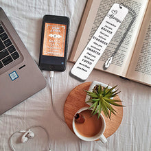 Load image into Gallery viewer, Inspirational Bookmark for Women Men Daughter Son from Dad Mom Gift for Book Lovers Friends Coworker Children Student Senior Birthday Christmas Valentines Retirement for Her Him Boys Girls
