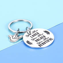 Load image into Gallery viewer, Inspirational Gifts Encouragement Keychain For Friends Teenage Teens Girls For Her Anniversary Birthday Christmas Romantic Wife Girlfriend From Him Husband Best Friend Women Of Faith Gifts
