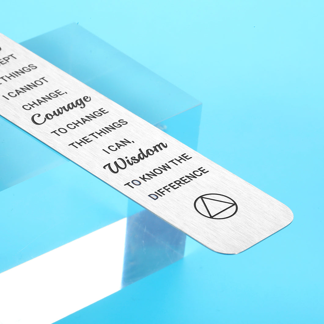 Sobriety Recovery AA Gifts Christian Bookmarks Gifts for Women Men Religious Bible Verse Book Markers Baptism Serenity Prayer After Surgery Cancer Survivor Gifts Christmas Birthday Gifts for Friends