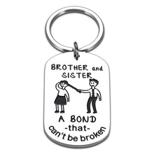 Load image into Gallery viewer, Funny Sister And Brother Keychain Birthday Gift for Sister From Brother Graduation Gift for Brother In Law Gifts From Sister In Law for Little Sister From Big Brother To Little Brother From Big Sister
