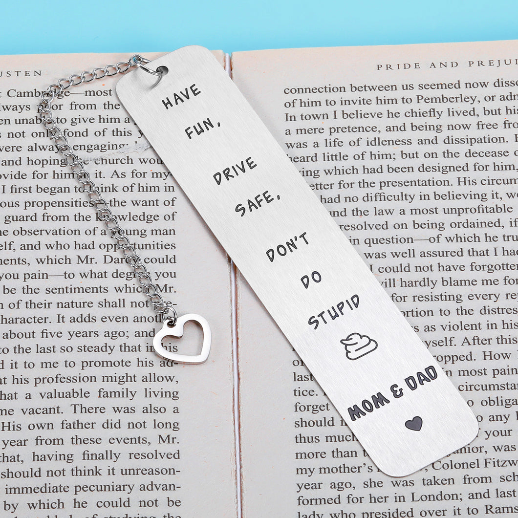 Christmas Ideas for Teens Boys Girls Funny Birthday Gifts Bookmark for Son Daughter from Dad Mom Stocking Stuffers Valentines Gift for Teenagers 16th 18th Birthday Gift for Him Her Your Mom Loves You