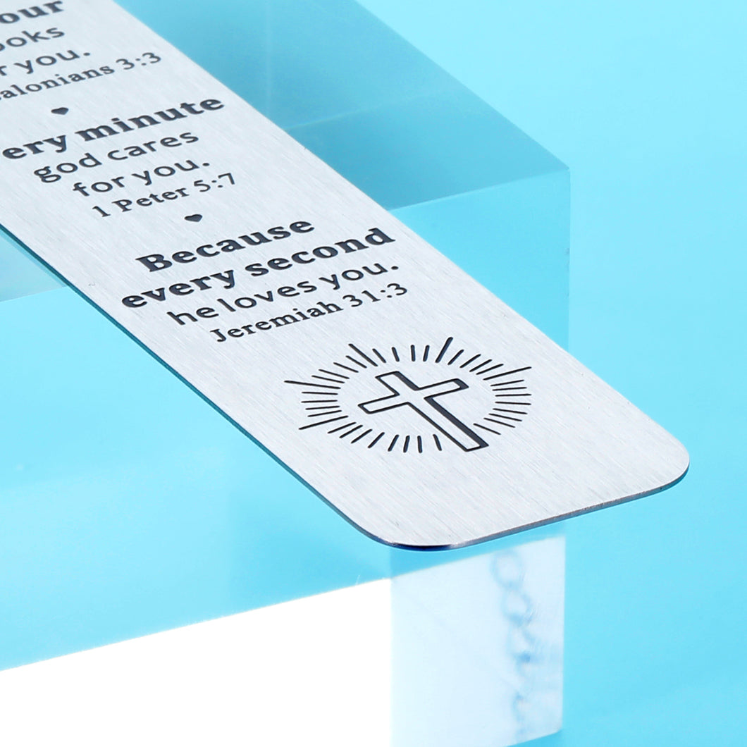 Christian Bookmarks Gifts for Women Men Religious Baptism Gift for Teen Boys Girls Kids Cross Bible Verse Book Markers Inspirational Christmas Easter Birthday Graduation Gift for Him Her Book Lover